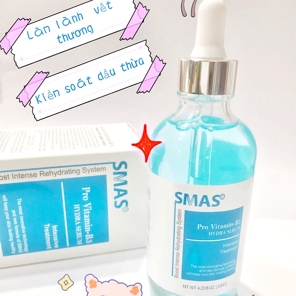 Tinh Chất Phục Hồi Và Cấp Ẩm Smas Pro Vitamin B5 Hydra Serum